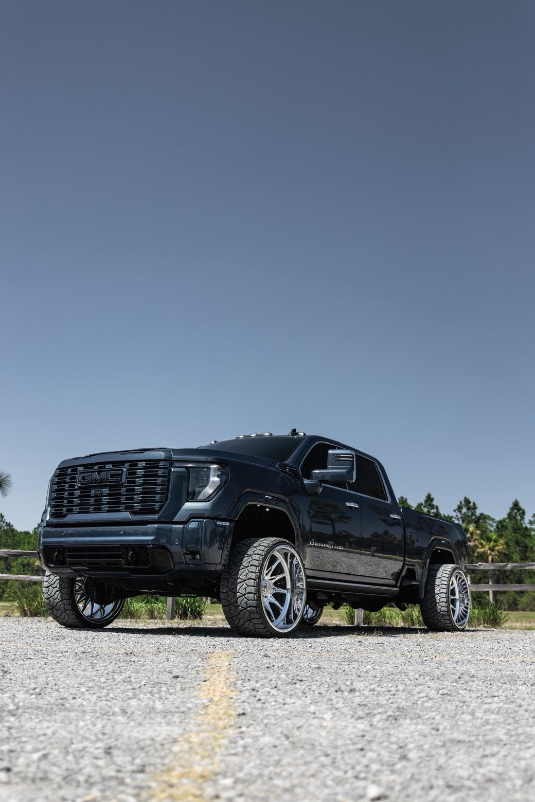 2024-2026 GMC Denali HD L5P on custom wheels - front 3/4 view